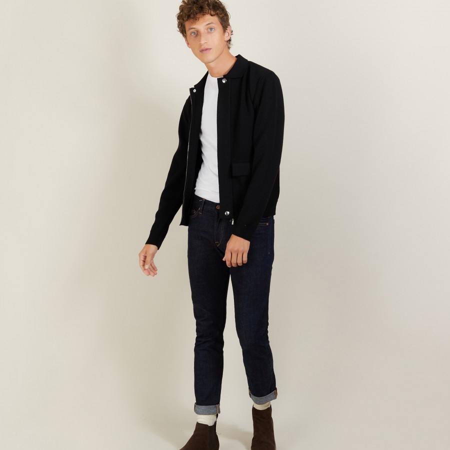 Jaqueta de lã com bolsos - Leopol