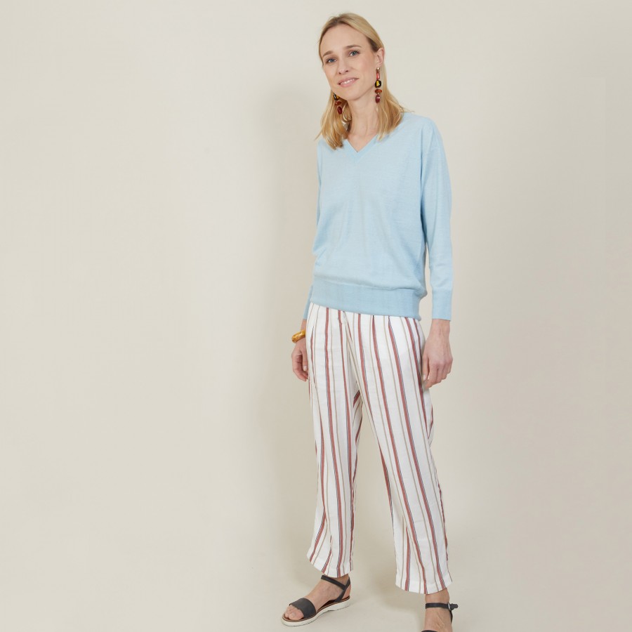 Suéter Cashmere Linen com Cavas Marteladas - Bailen