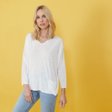 Loose slub linen T-shirt - Balou