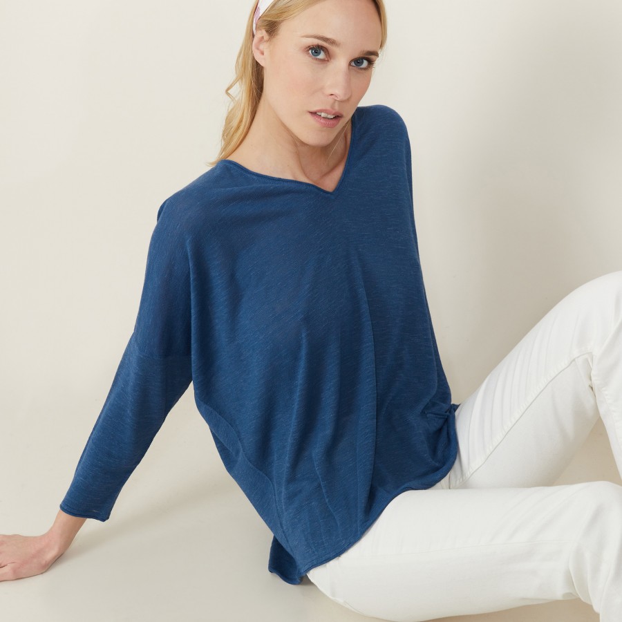 Loose slub linen T-shirt - Balou