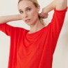 Loose round-neck slub linen T-shirt - Mairena