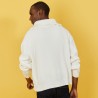 Pull col camionneur en gros coton bio - Bill 7200 blanc - 02 Blanc