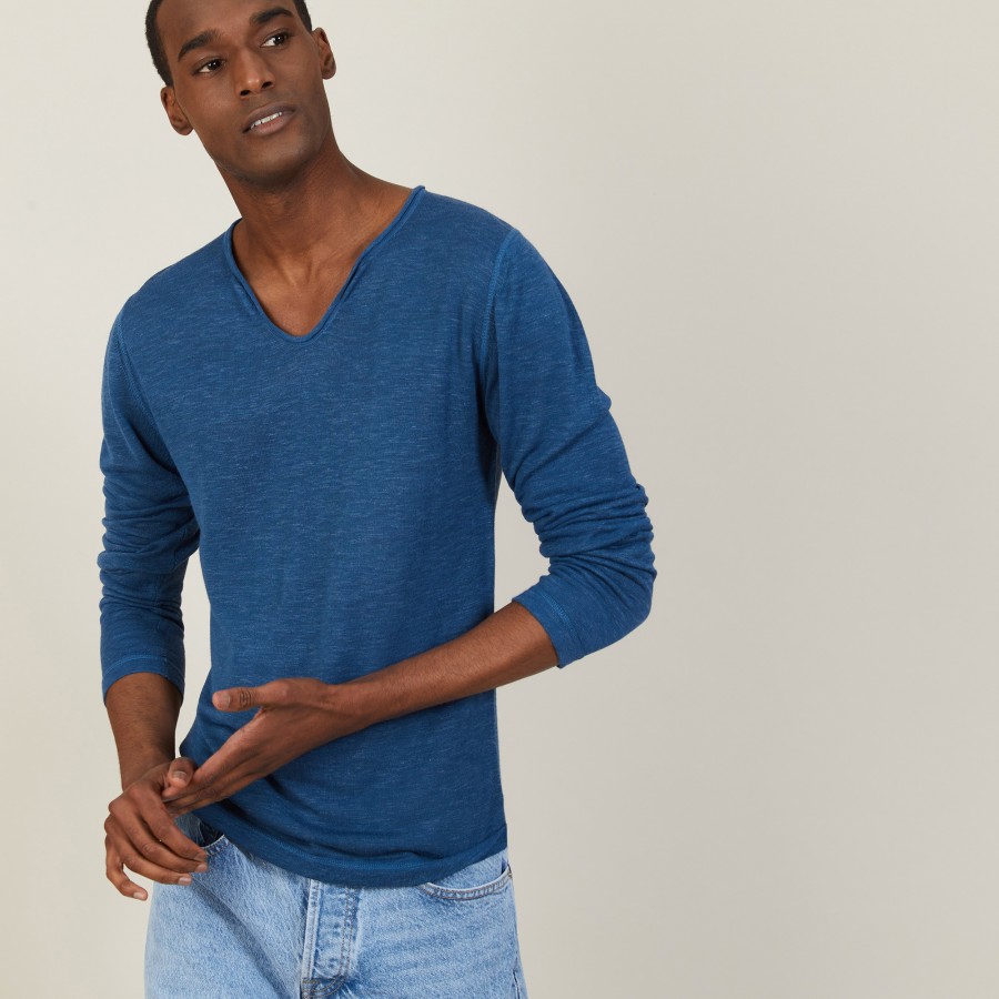 Camiseta de linho tunisiano flamejado - Blayne