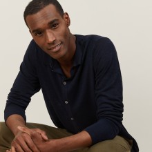 Slub linen button-down shirt - Blason