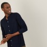 Slub linen button-down shirt - Blason