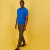Plain dry cotton polo shirt - Bank