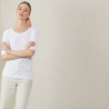 Round-neck slub linen T-shirt - Bonnie