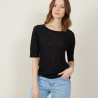 Round-neck slub linen T-shirt - Bonnie