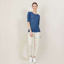 Round-neck slub linen T-shirt - Bonnie