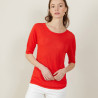 Round-neck slub linen T-shirt - Bonnie