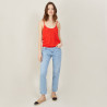 Flamed linen tank top - Mijas