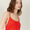 Flamed linen tank top - Mijas