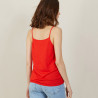 Flamed linen tank top - Mijas