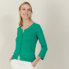 Slub linen cardigan with pockets - Bao