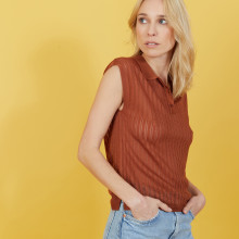 Openwork tank top in Fil Lumière - Nancy