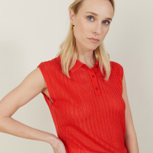 Openwork tank top in Fil Lumière - Nancy