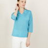 Polo ajouré manches 3/4 - Anaelle 5333 nerifer - 49 Turquoise