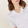 Short-sleeved patterned polo shirt - Angie
