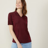 Short-sleeved patterned polo shirt - Angie