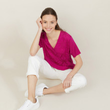 Fil Lumière V-neck T-shirt - Amy