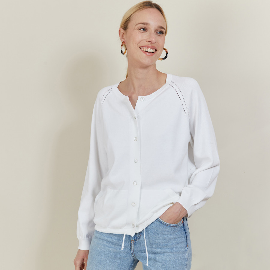 Colete de algodão com cordão - Aniss