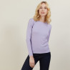 Pull ras du cou femme Bourse 6191 Clochette - 16 Violet clair