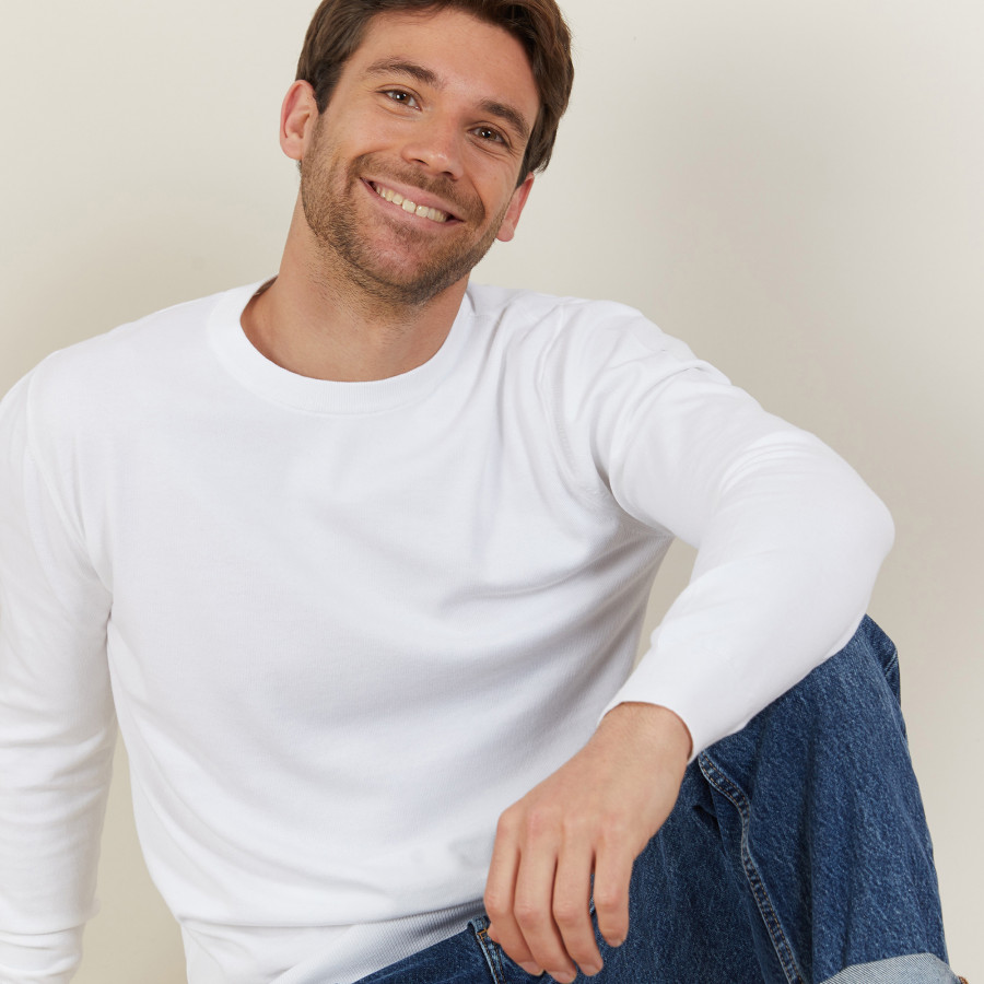 Suéter de algodão com gola redonda - Balboa