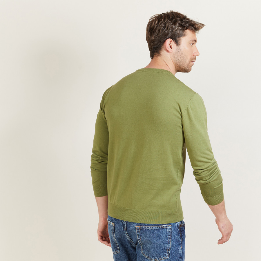 Suéter de algodão com gola redonda - Balboa