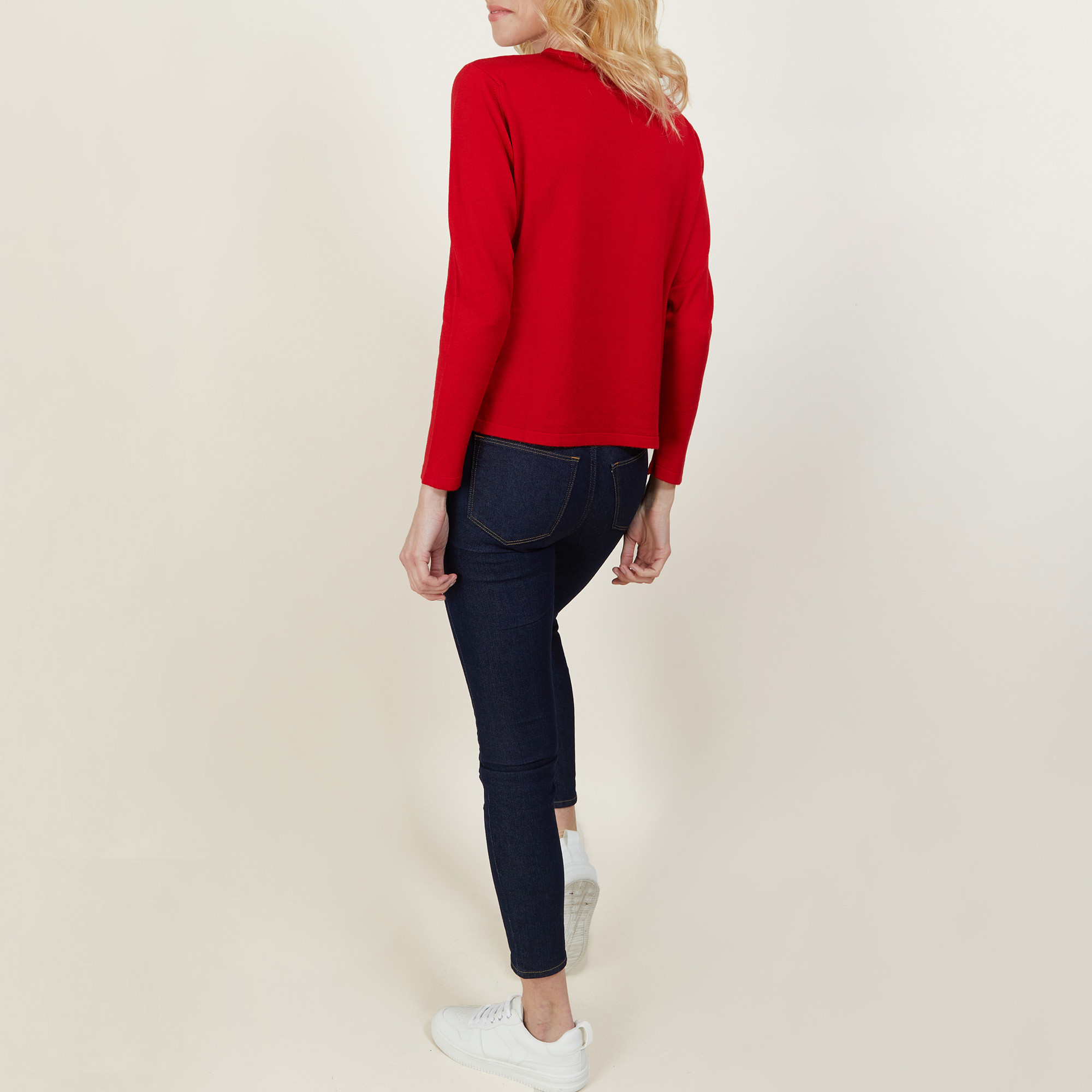 Cropped merino wool sweater - Les Halles