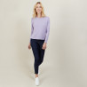 Pull court en laine mérinos - Les Halles 6191 clochette - 16 Violet clair