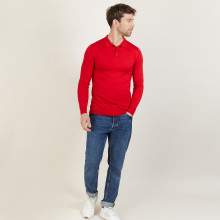 Man poloshirt 100% wool Evan