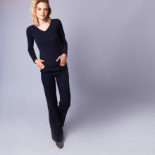 V collar cashmere jumper - Eniva