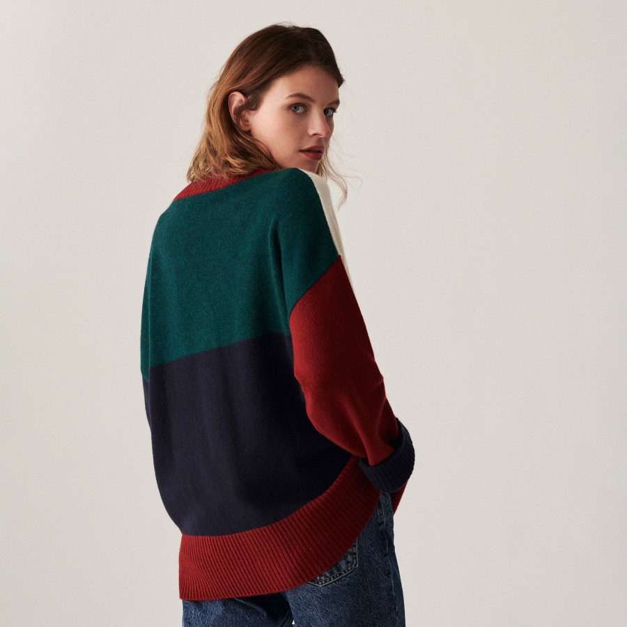 Cardigan longo de cashmere com botões - Delia