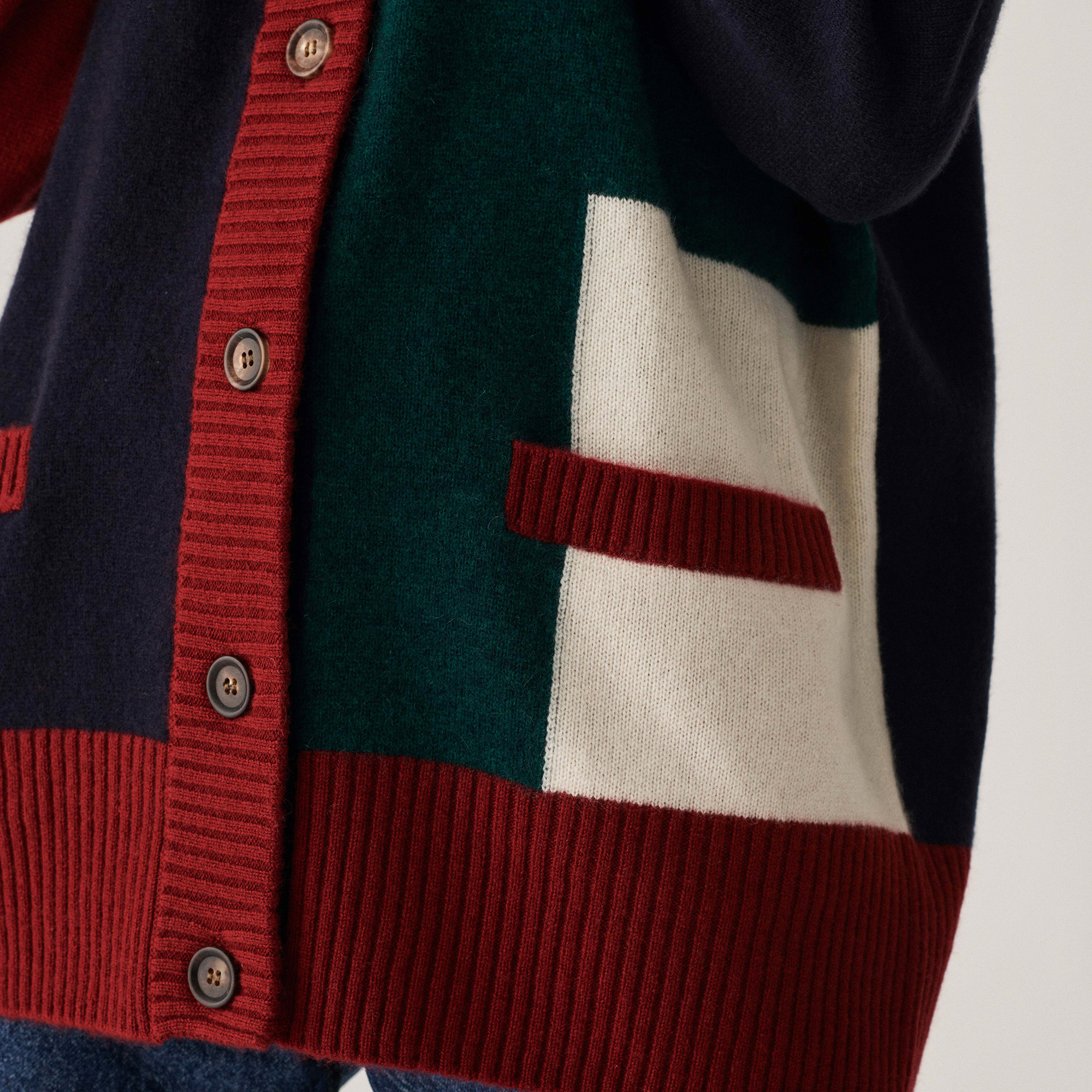 Long buttoned cashmere cardigan - Delia