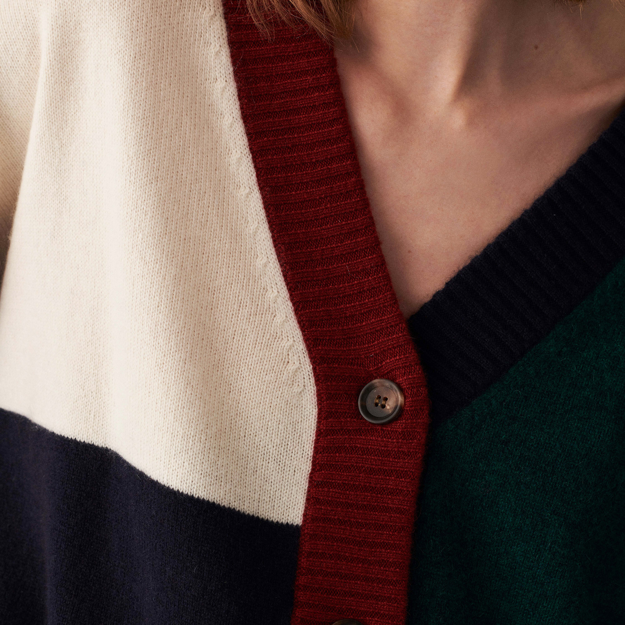 Long buttoned cashmere cardigan - Delia