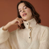 Oversized buttoned mohair sweater - Clea