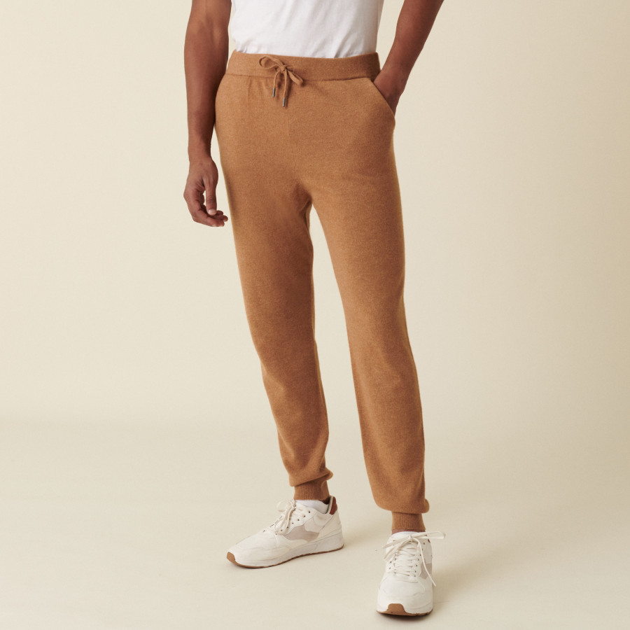 Calça jogger de cashmere com bolso - Emery