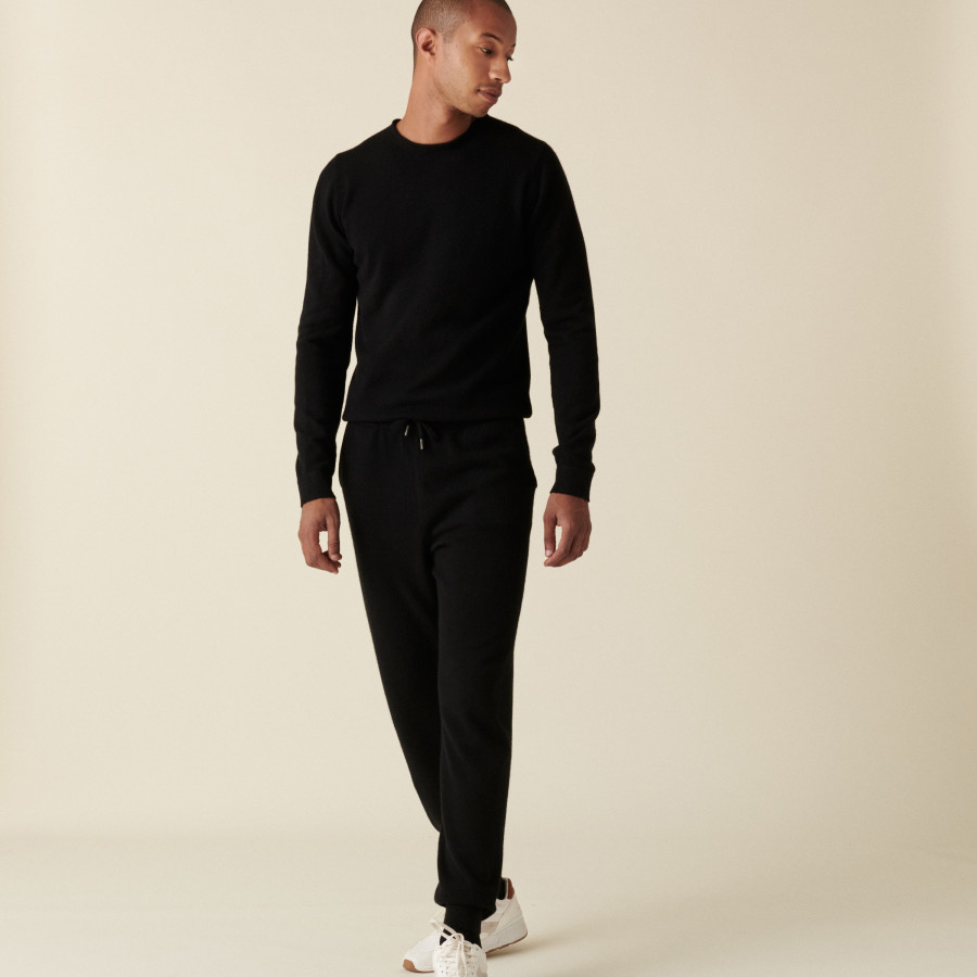 Calça jogger de cashmere com bolso - Emery