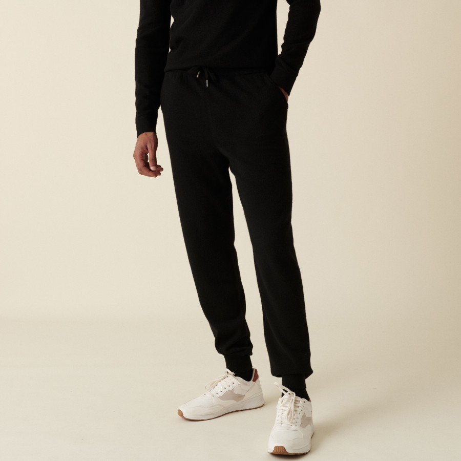 Calça jogger de cashmere com bolso - Emery