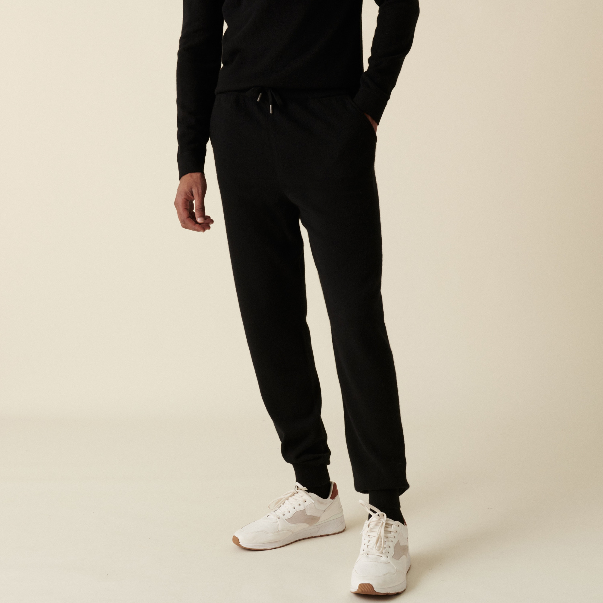 Jogger à poches en cachemire - Barry 7410 noir - 01 Noir