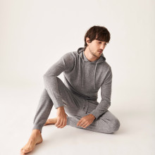 Jogger à poches en cachemire - Barry 7411 volute - 09 Gris moyen