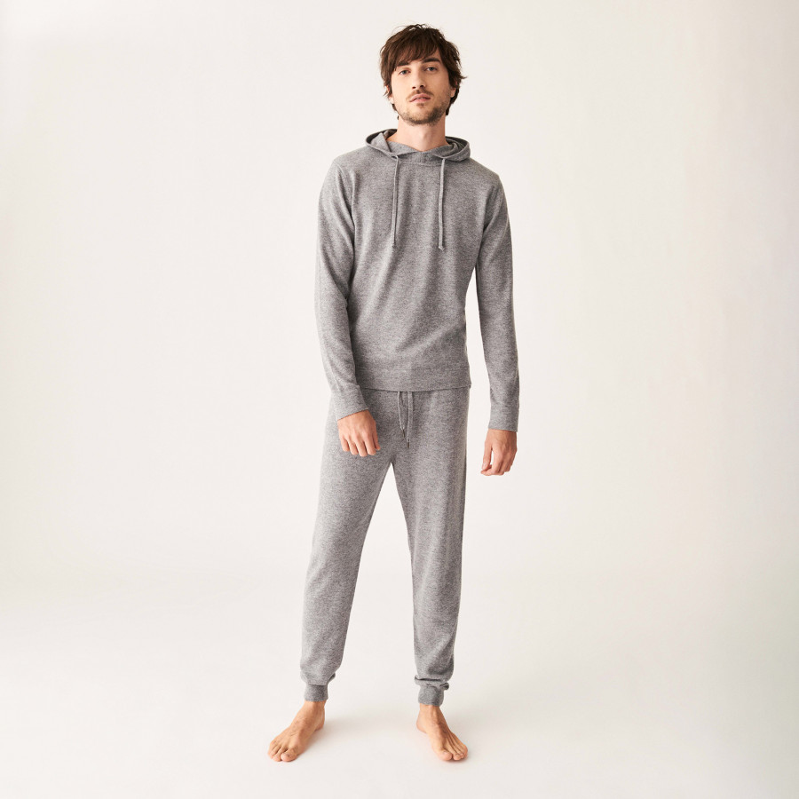 Calça jogger de cashmere com bolso - Emery