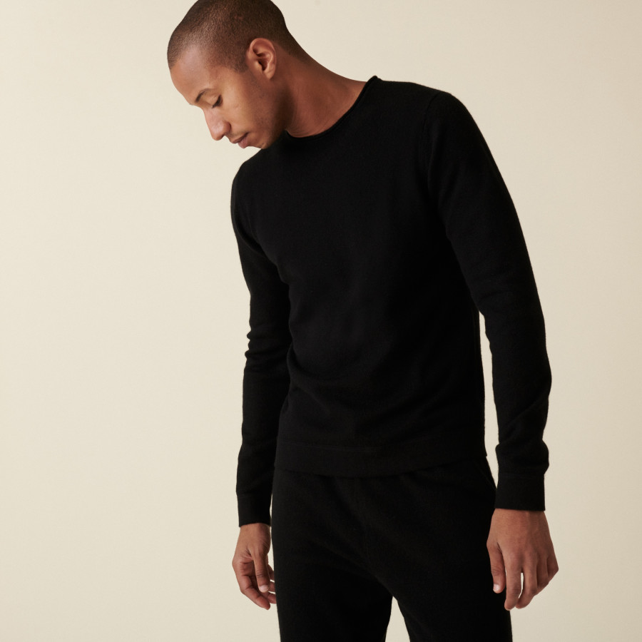 Suéter de cashmere com gola enrolada - Ernest