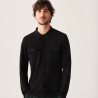 Merino wool patch pocket overshirt - Andy