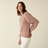 Mohair fancy stitch jumper - Camelia