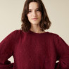 Mohair fancy stitch jumper - Camelia