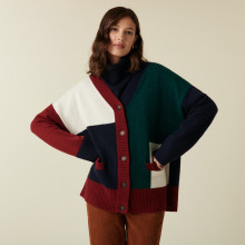 Long buttoned cashmere cardigan - Delia