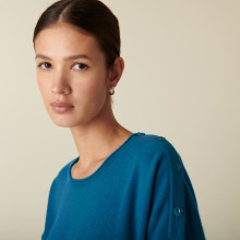 Loose-fit round-neck cashmere sweater - Acene