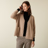 Buttoned V-neck cardigan with cashmere pockets - Achille