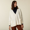 Buttoned V-neck cardigan with cashmere pockets - Achille